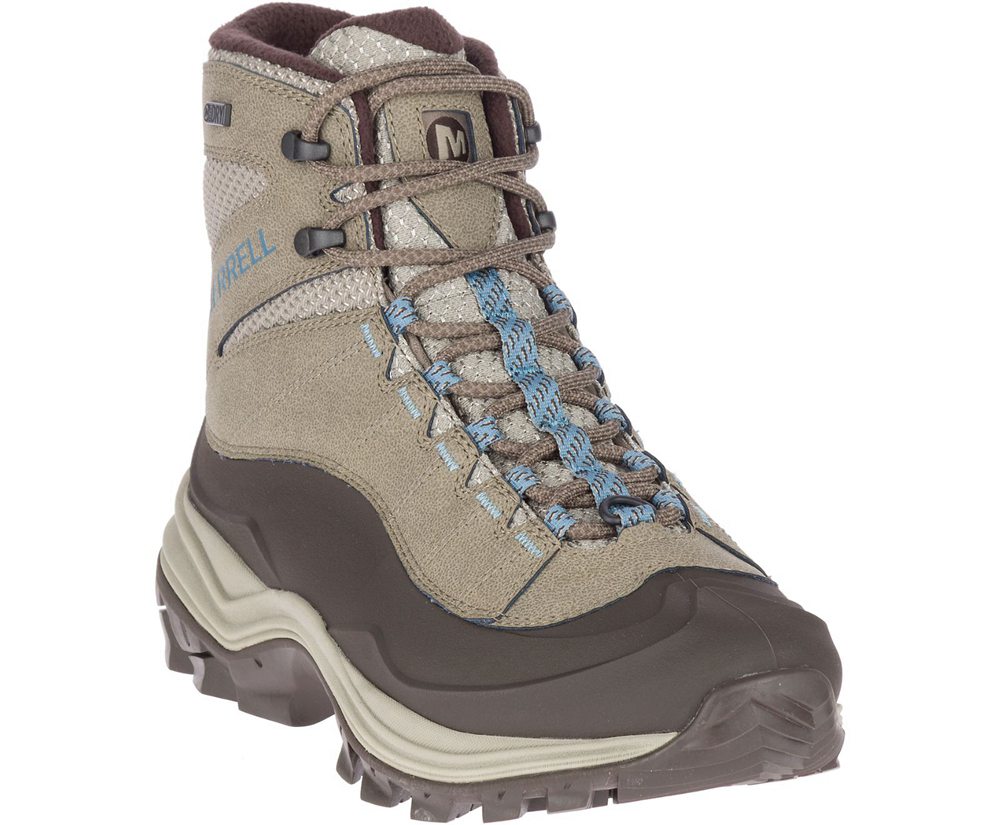 Botas Senhora - Merrell Thermo Chill Mid Shell Waterproof - Cinzentas - GHD491568